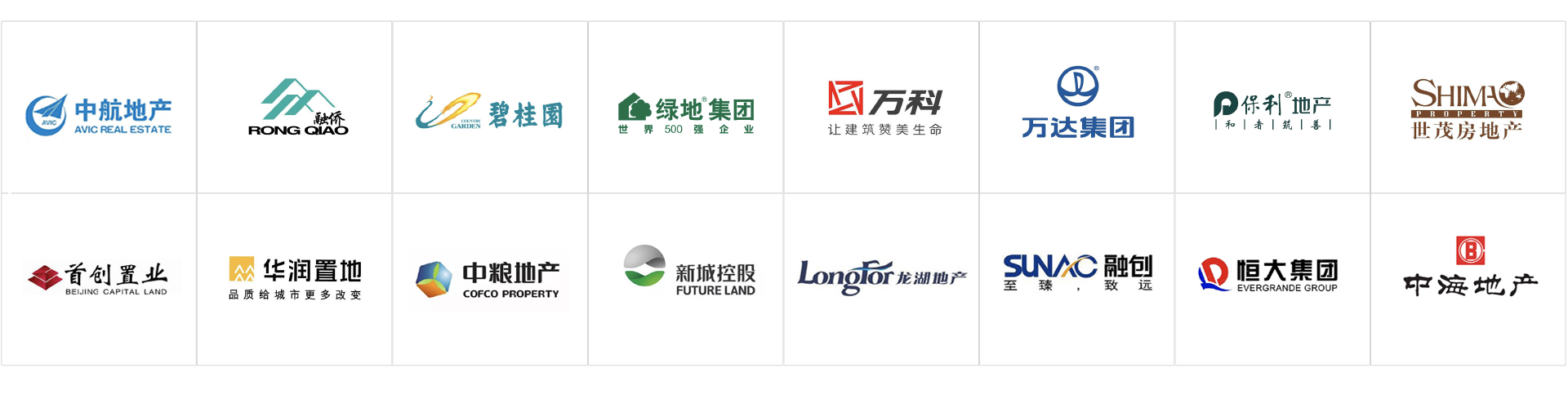 众多大型地产商企业客户忠实选择
